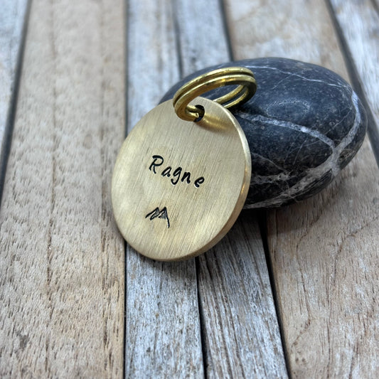 Dierenpenning met bergen ontwerp❤️