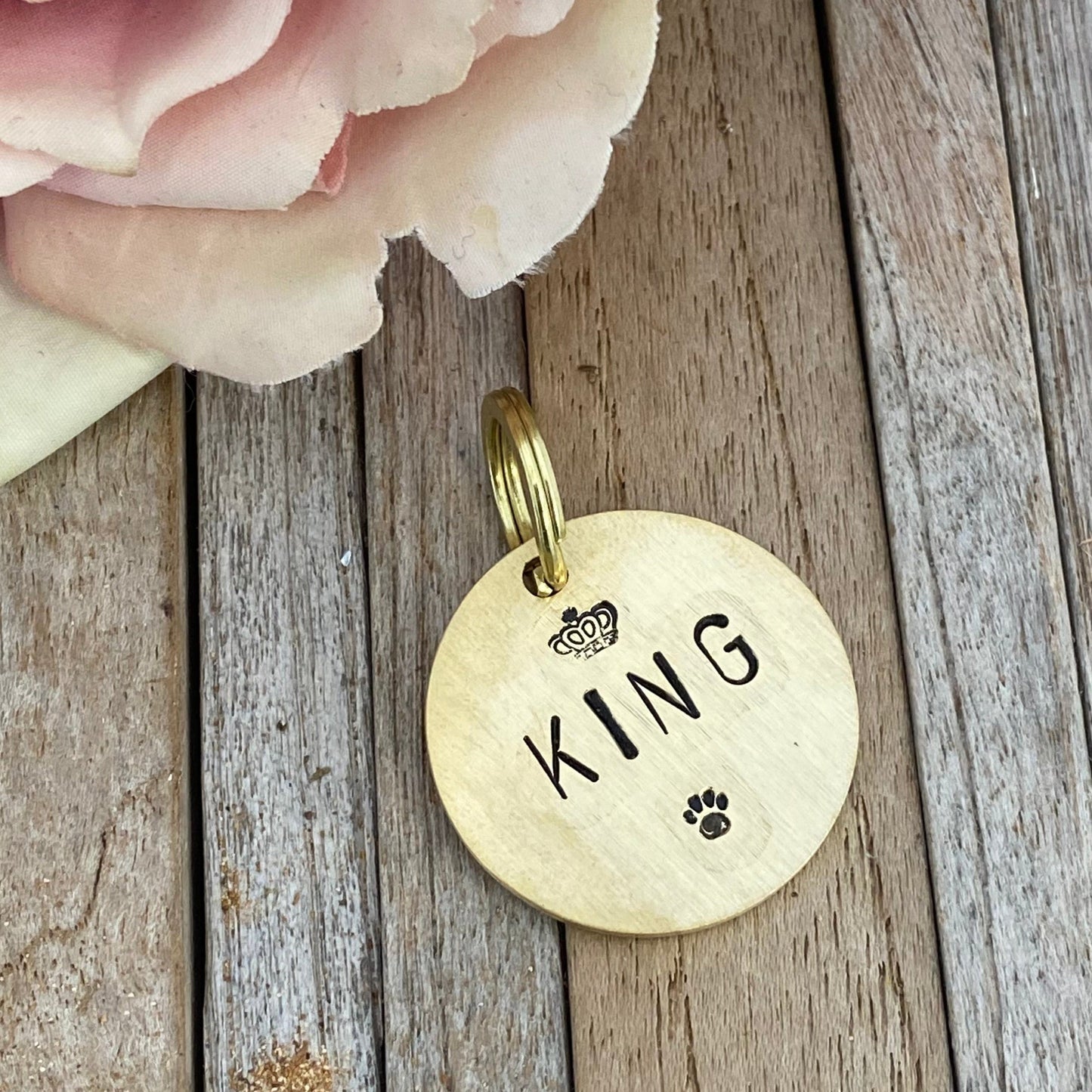 Handgestempelde dierenpenning goud of zilver