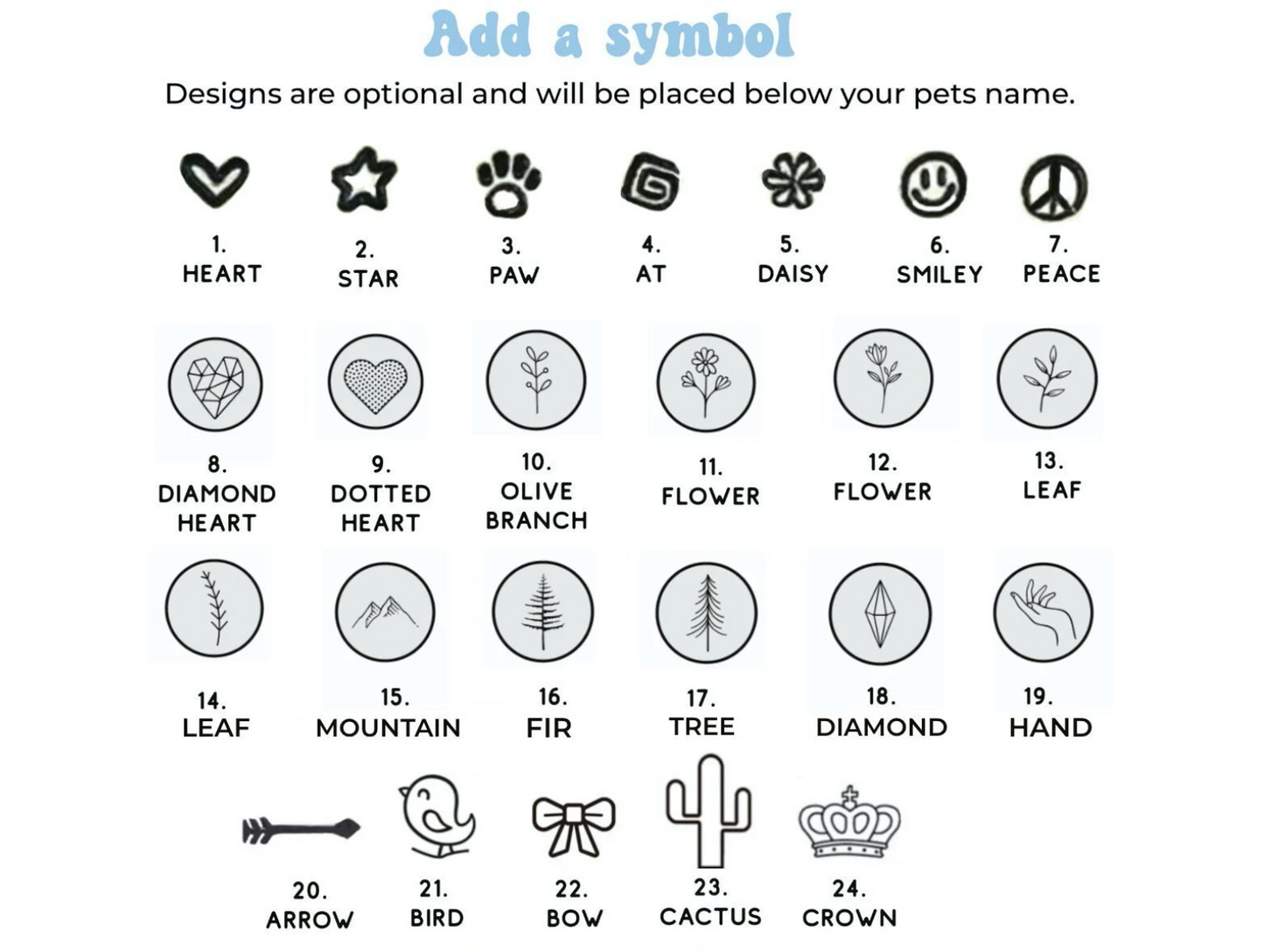 Dierenpenning minimalistisch ontwerp