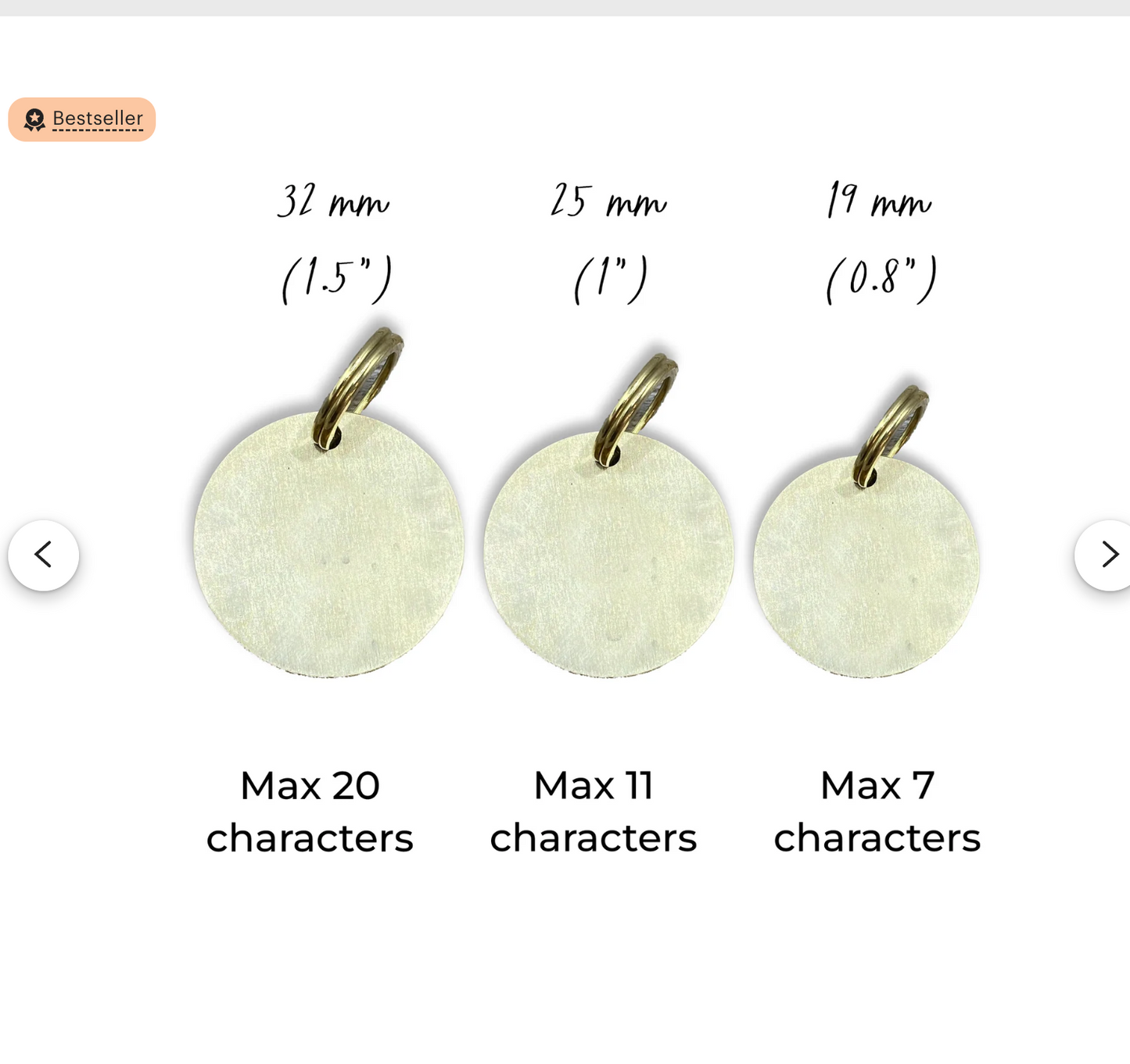 Dierenpenning met naam