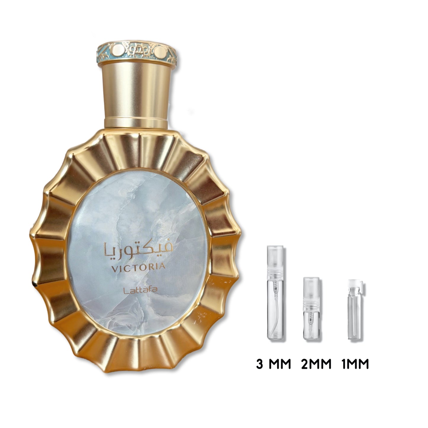 Victoria Perfume Sample Decant Lattafa | Middle Eastern Perfume Arab Samples | Glass Spray Atomizer 1ml, 2ml, 3ml, 5ml | travel size