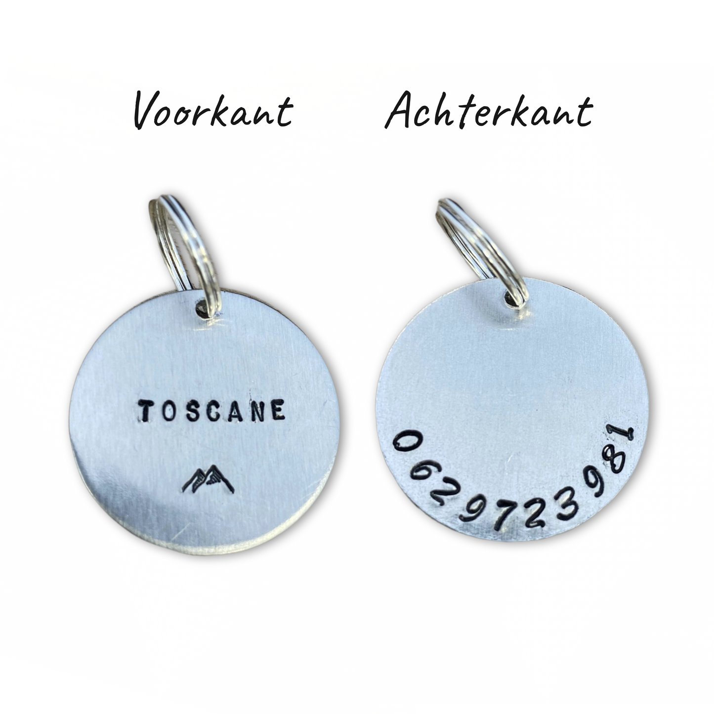 Handgestempelde dierenpenning goud of zilver