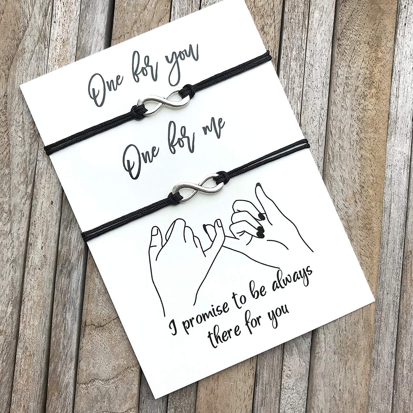 Pinky promise bracelet set