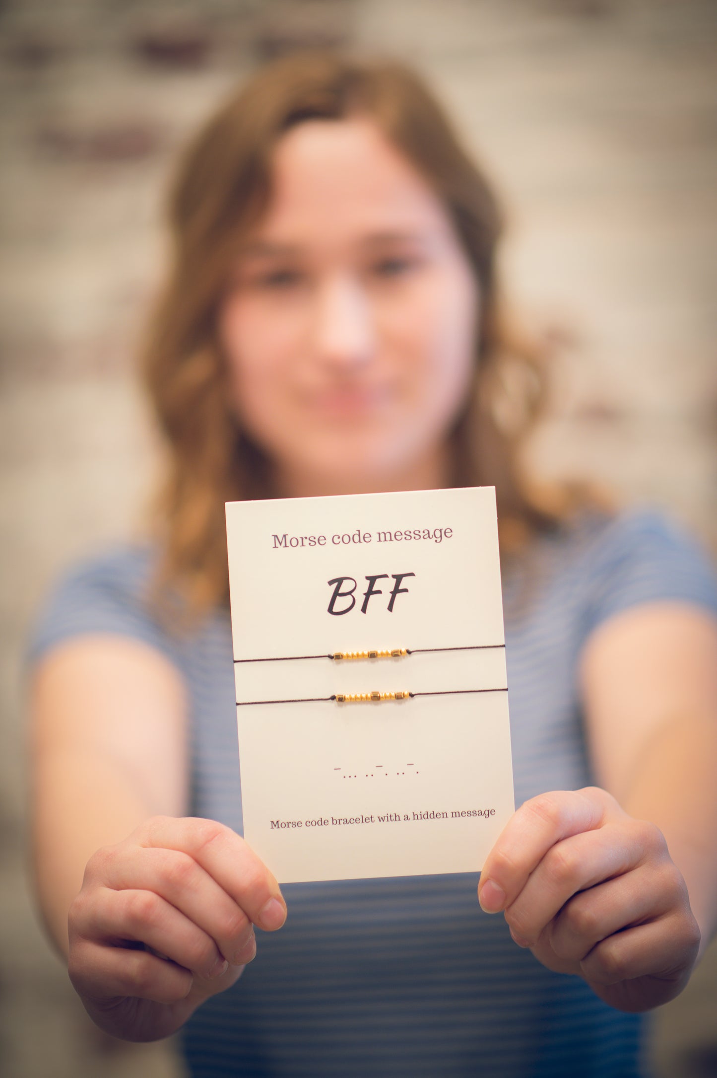 BFF morsecode armband set van 2