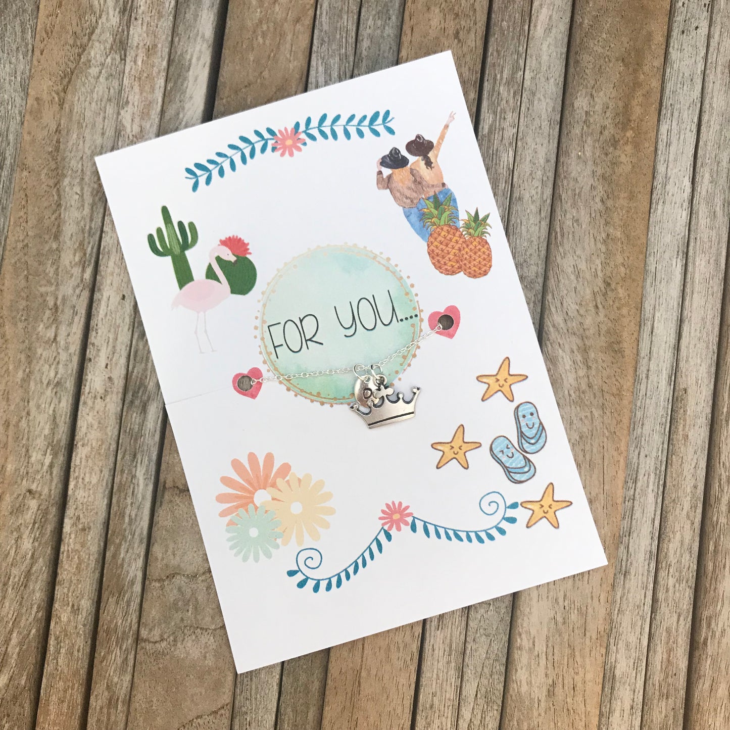 Personalisierte Kronenkette, Kronenschmuck, silberne Prinzessinnenketten mit Anfangsbuchstaben-Anhänger