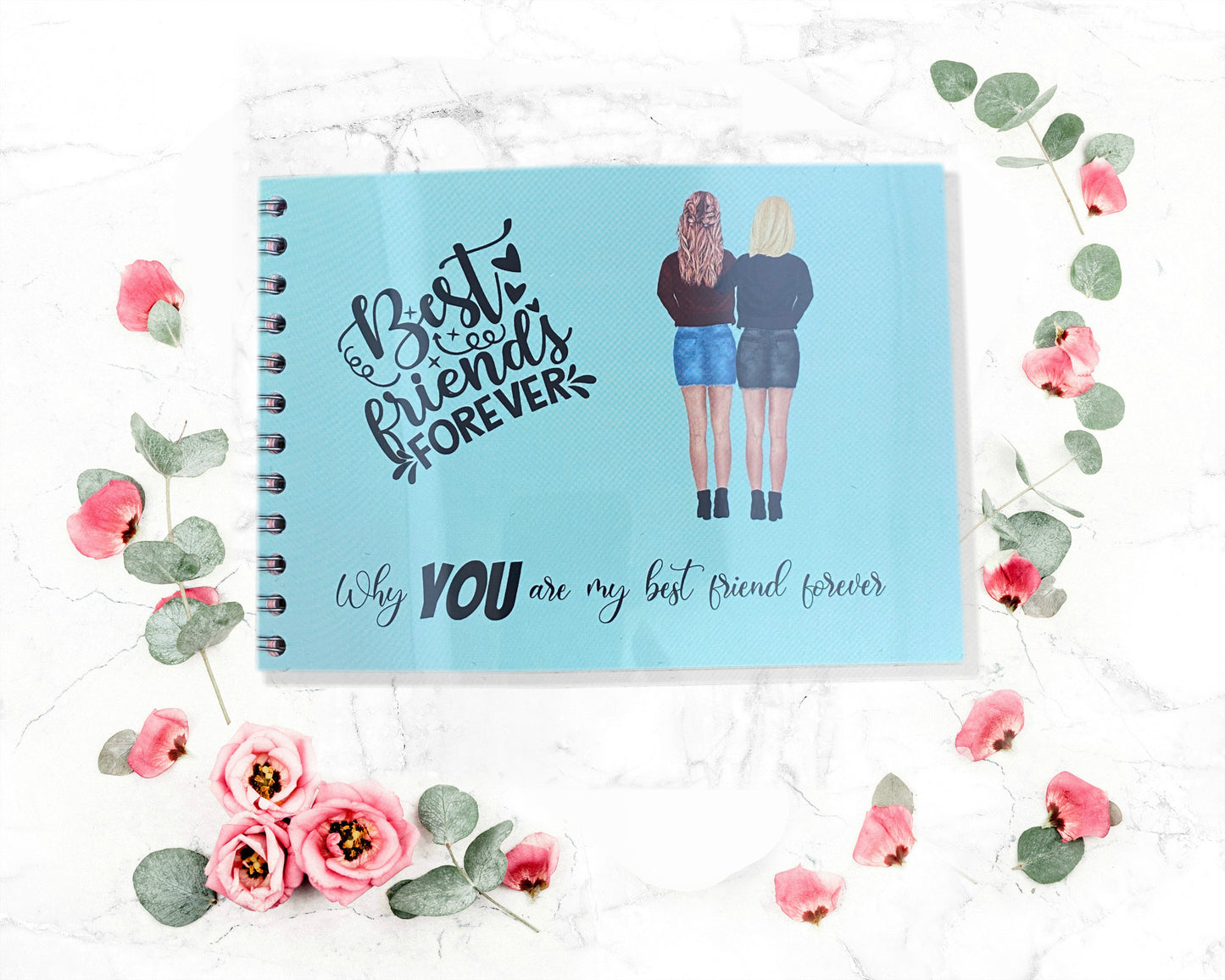 Set of 2 Friendship Bracelet in Friendship Book Journal