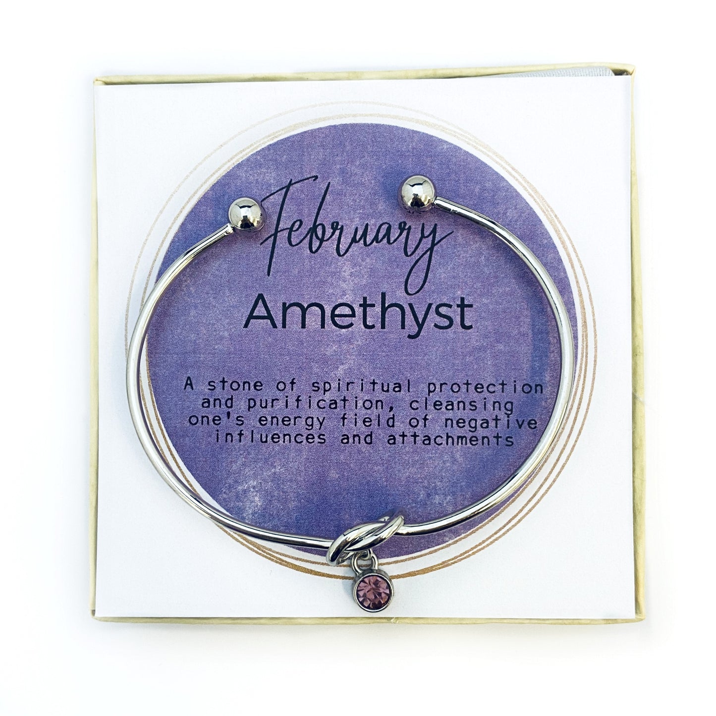Februari verjaardagscadeau, geboortesteen armband cadeau voor moeder, Amethist armband, Amethist geboortesteen, februari geboortesteen, februari sieraden