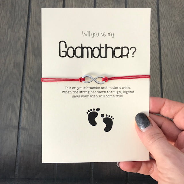 Taufpaten-Antragsarmband-Set (2 Stück)