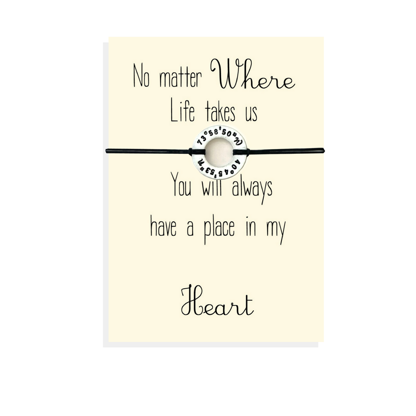 No matter where, no matter what location bracelet