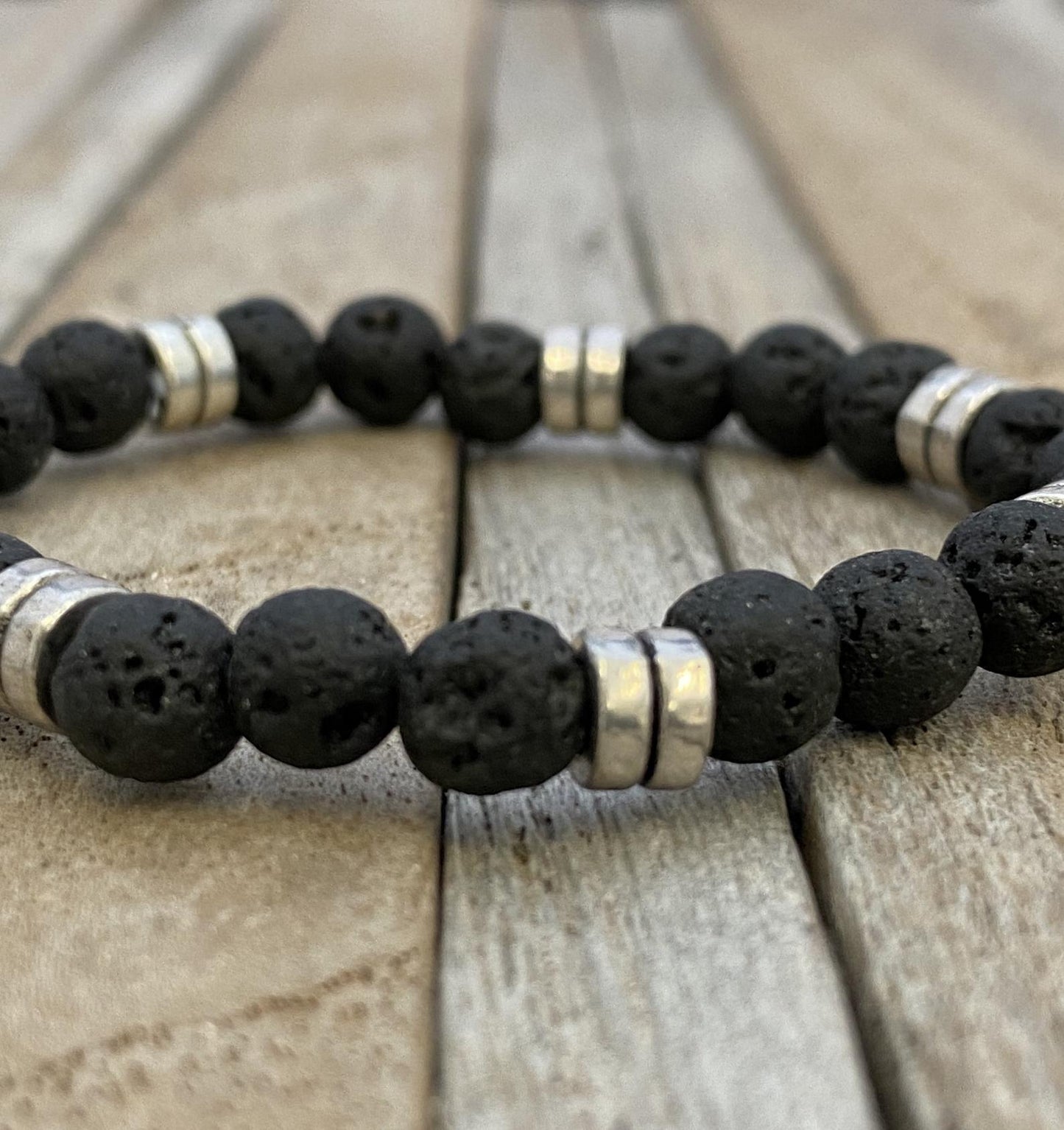 Black Lava Stone Bracelet Gift, Men' Bracelet, Woman's Bracelet, Black Beaded Bracelet, Birthday Bracelet Gift, Lava bead bracelet