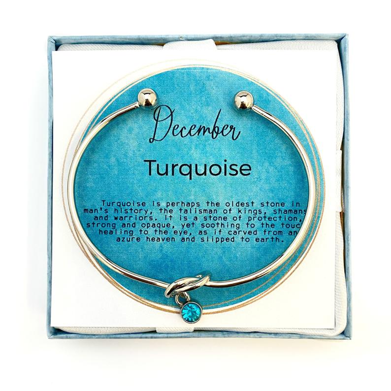 Turquoise armband, december geboortesteen armband, knoop armband, moeder armband, oma cadeau, december verjaardag, BFF cadeau, zuster cadeau