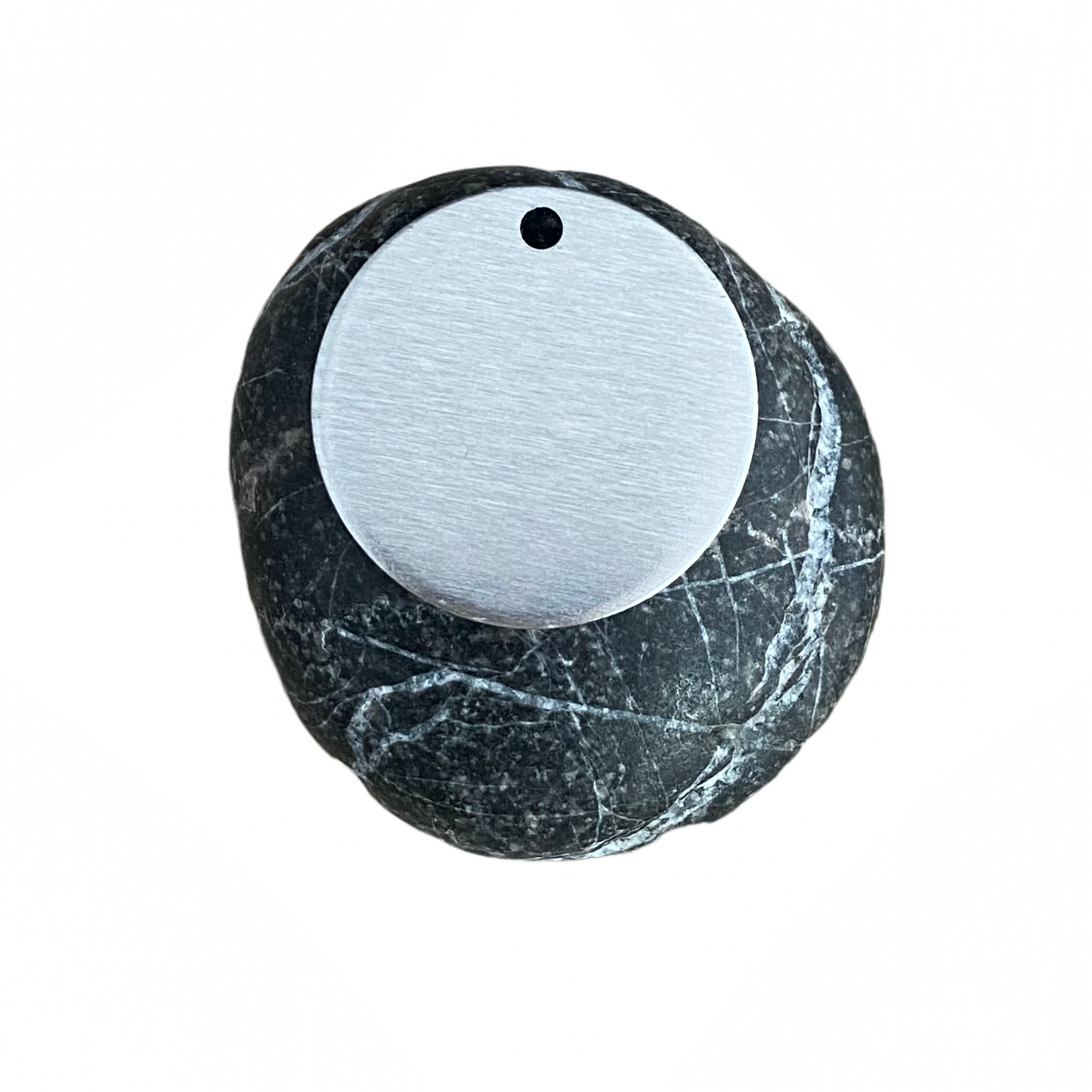 Dierenpenning met naam met bos/sterren ontwerp