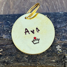 Bling dierenpenning met kristal