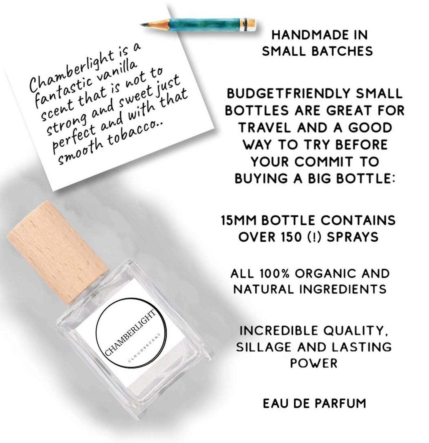 Chamberlight Vanilla Tobacco Perfume: Smoky Unisex Fragrance