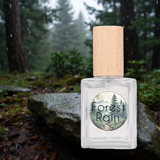 Forest Rain Perfume Oil: Cypress, Fir & Bergamot - Handcrafted Botanical UNISEX Scent