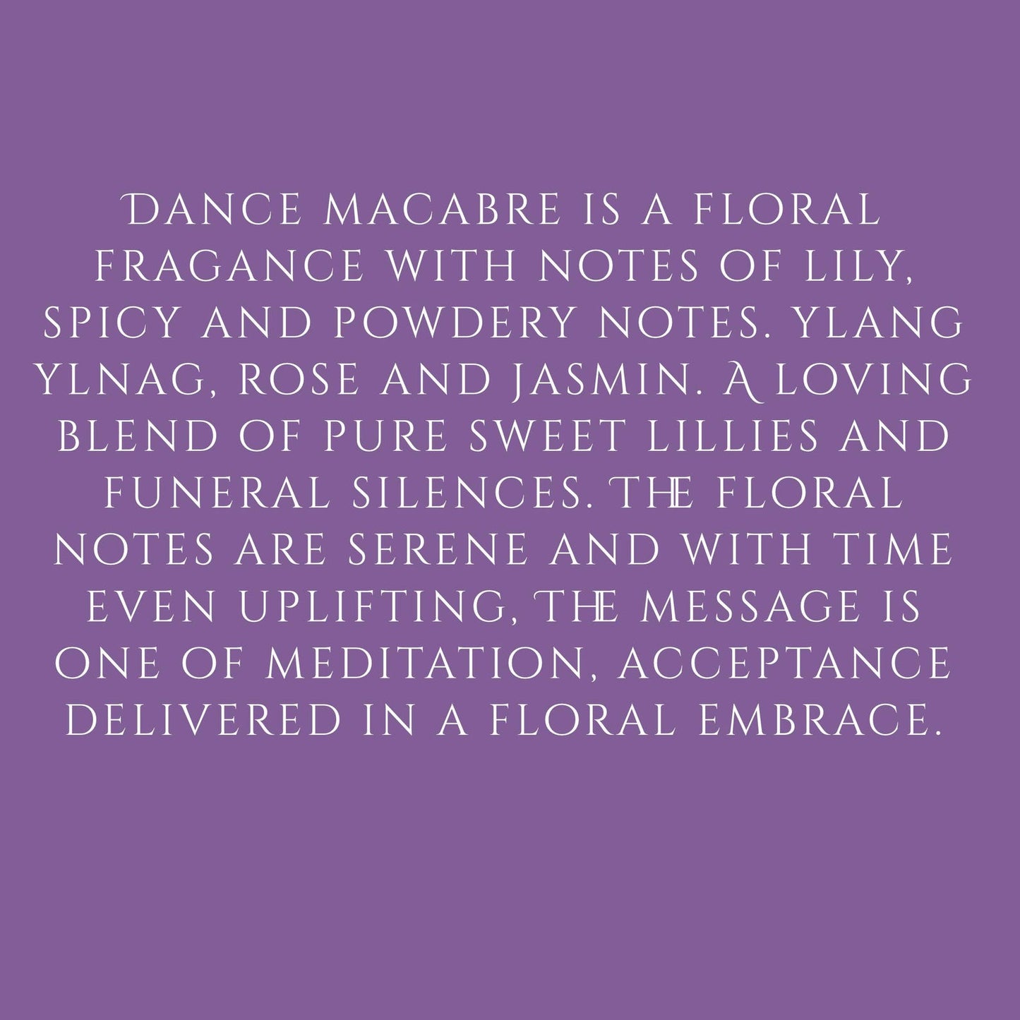 Dance Macabre Perfume – Floral Gothic White Floral Fragrance | Handcrafted Artisanal Perfume Lillies, Jasmin, ylang ylang and rose