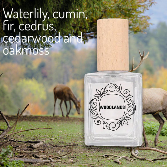 Handcrafted Forest Walk Fragrance | Cedarwood, Fir & Oakmoss Perfume | Nature-Inspired Woodland Scent