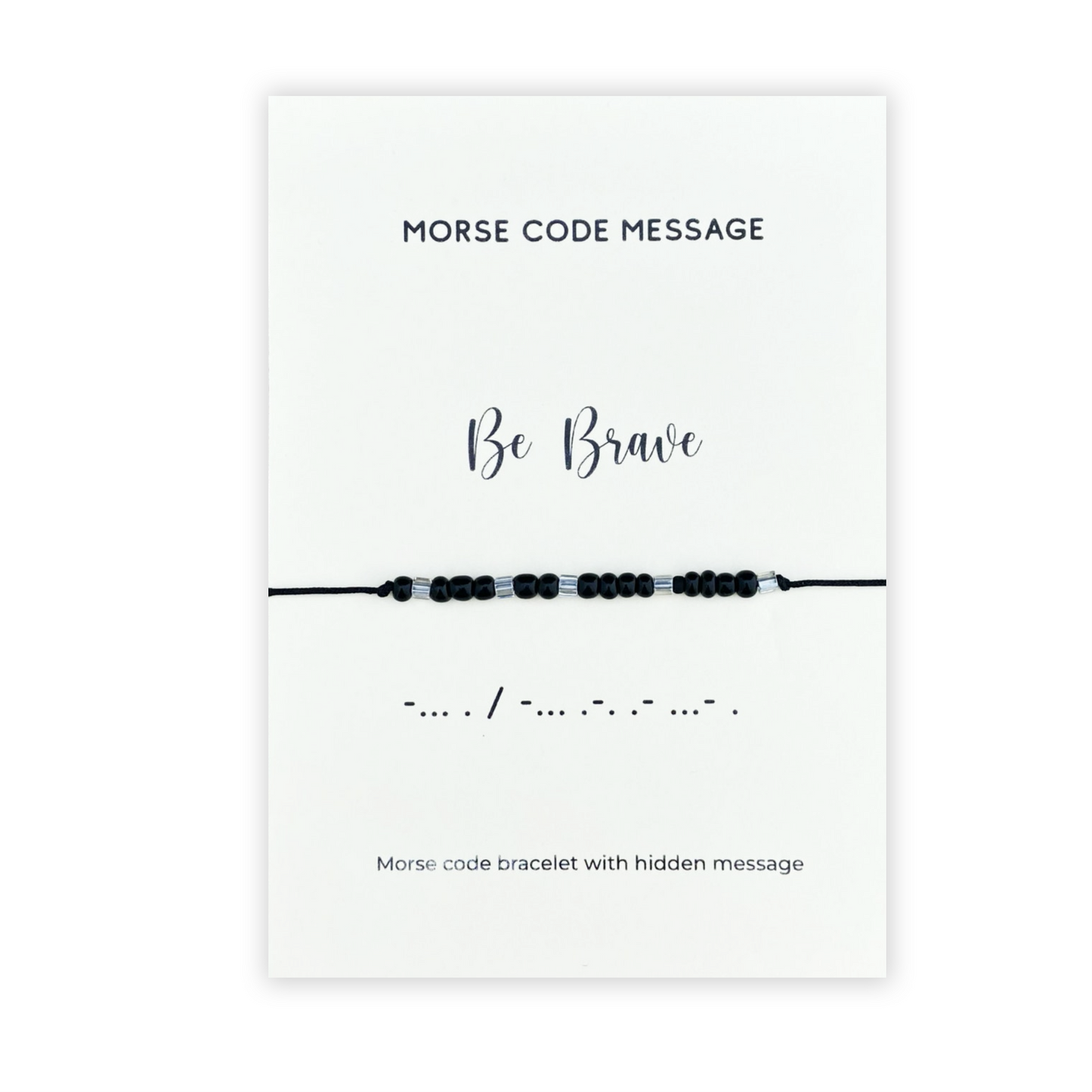 Wees dapper Morsecode armband