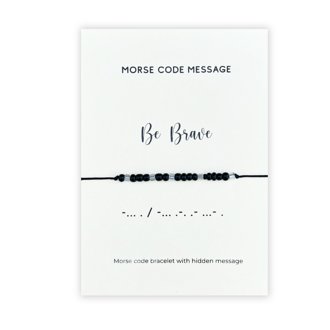 Be Brave Morse code Bracelet