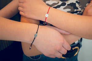 Distance bracelet set of 2