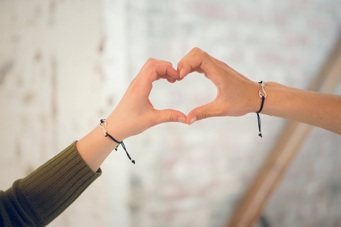 Bijpassende armbanden voor koppels, relatiegeschenken, Hooked on you