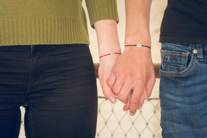 Long distance relationship bracelet set for 2