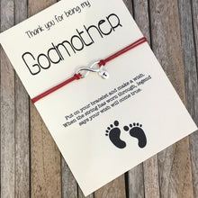 Custom godmother thank you wish bracelet gift from godchild