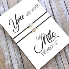Distance bracelet set of 2