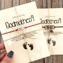 Godparent proposal bracelet set of 2