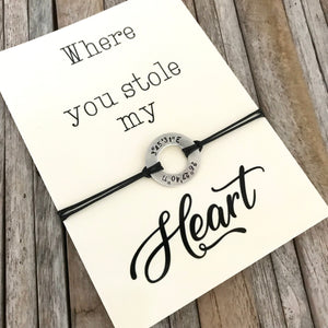 Longitude Latitude bracelet
