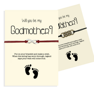 Godparent proposal bracelet set of 2
