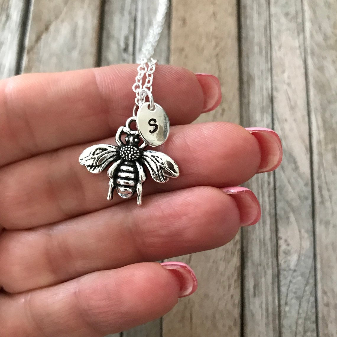 Sterling Silver Cubic Zirconia Bee Necklace - Josephs Jewelers