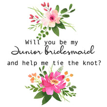 Junior Bridesmaid Bracelet, Tie the Knot Bracelet, Personalised Initial Bridesmaid Gift, Bridesmaid Proposal Gift, Knot Bracelet