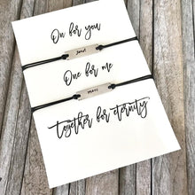 Personalized date or name bracelet for couples