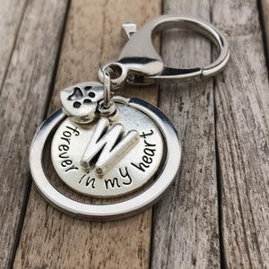 Dog loss memorial key chain