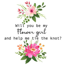 Flower Girl Bracelet, Tie the Knot Bracelet, Personalised Initial Bridesmaid Gift, Bridesmaid Proposal Gift, Knot Bracelet, Flower girl