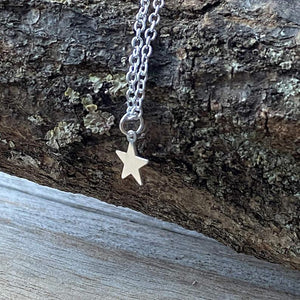Sterling silver Good friends matching star necklace set