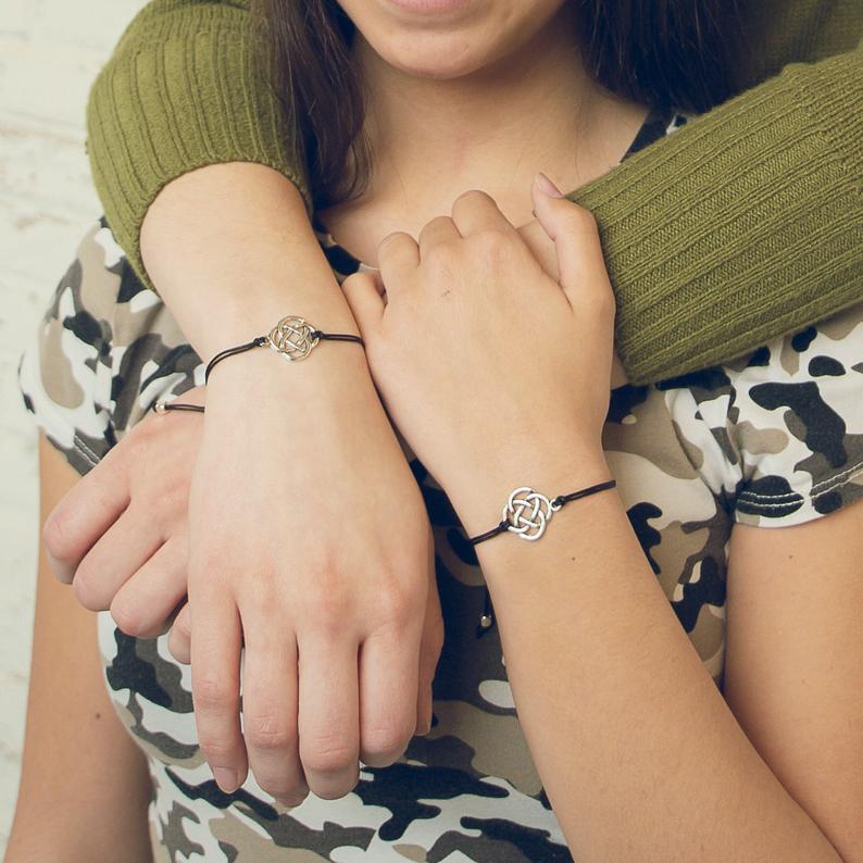 Mother Daughter Bracelets Set for 2/3, Mom Daughter Elephant Matching  Bracelet M | eBay