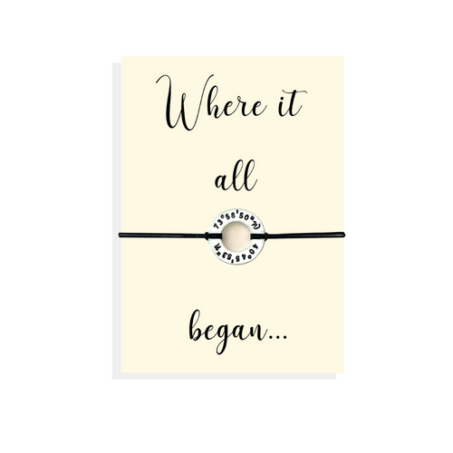Customized coordinates bracelet